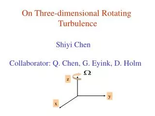On Three-dimensional Rotating Turbulence