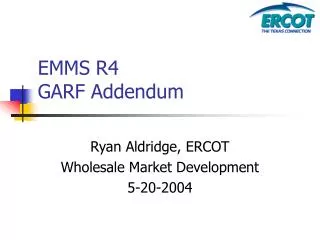 EMMS R4 GARF Addendum