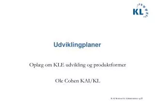 Udviklingplaner