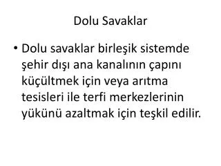 dolu savaklar