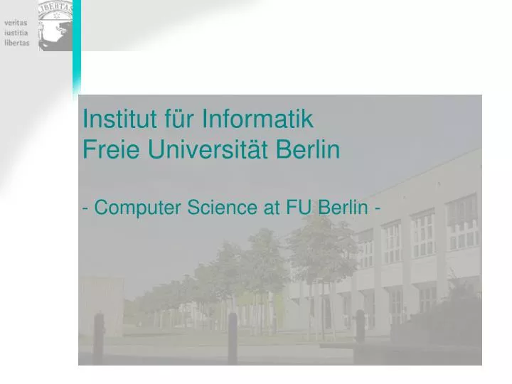 institut f r informatik freie universit t berlin computer science at fu berlin