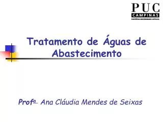 tratamento de guas de abastecimento