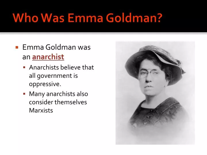 who was emma goldman