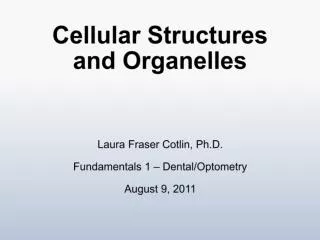 Cellular Structures and Organelles