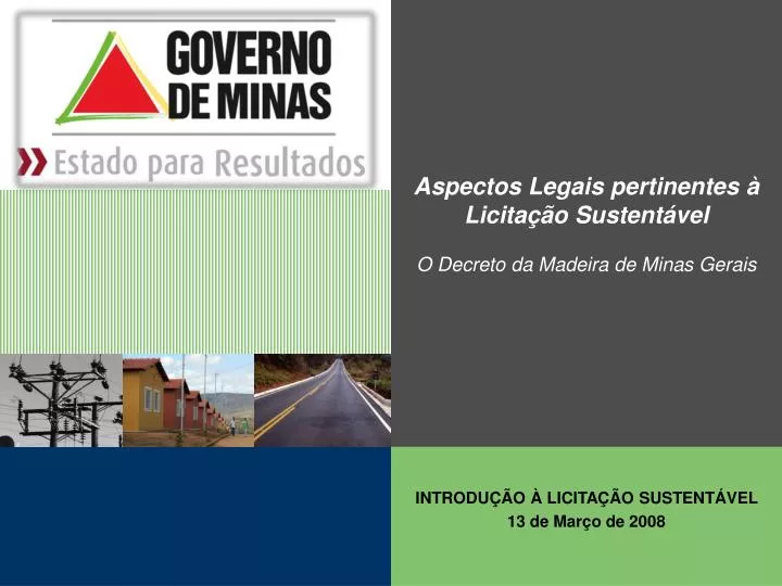 aspectos legais pertinentes licita o sustent vel o decreto da madeira de minas gerais