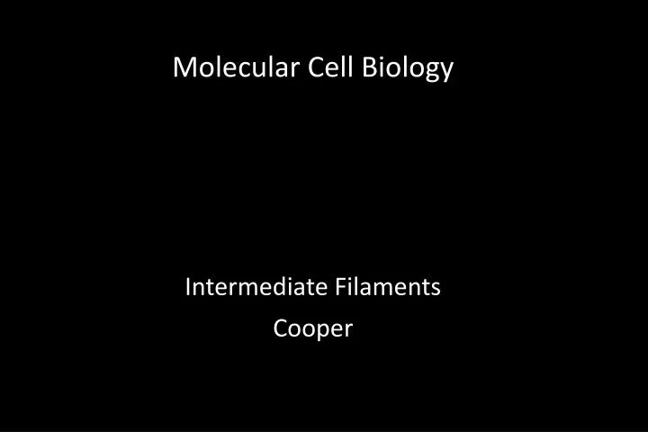 molecular cell biology