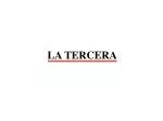 LA TERCERA - slide 1