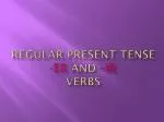 Regular Present Tense -er and –ir Verbs - slide 1