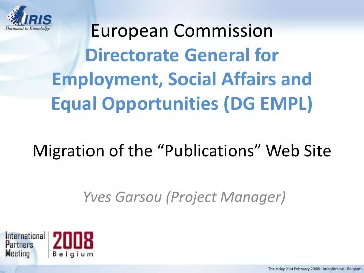 yves garsou project manager