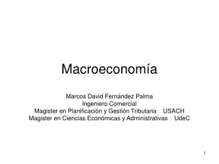 macroeconom a