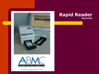 rapid reader resumido