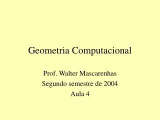 geometria computacional