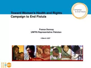 France Donnay UNFPA Representative Pakistan