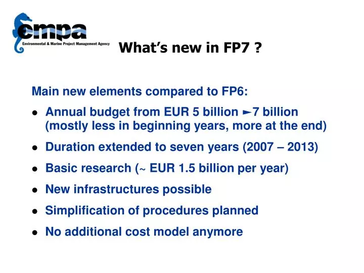 what s new in fp7