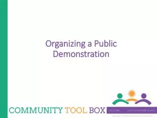 Organizing a Public Demonstration