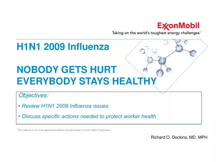 h1n1 2009 influenza nobody gets hurt everybody stays healthy