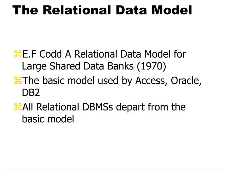 the relational data model