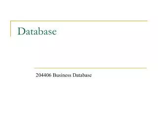 database