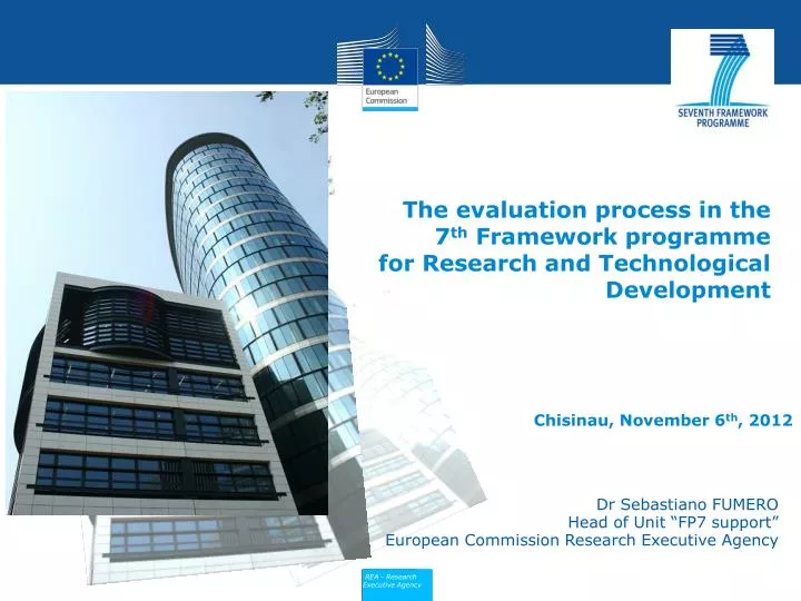 the evaluation process in the 7 th framework programme for research and technological development