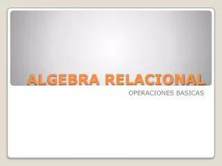 algebra relacional