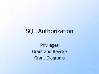 SQL Authorization