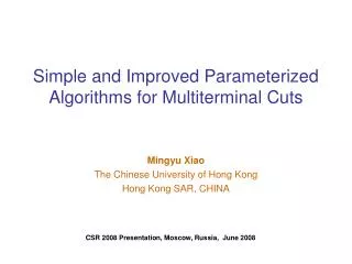 Simple and Improved Parameterized Algorithms for Multiterminal Cuts
