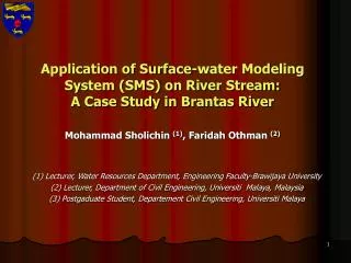 Application of Surface-water Modeling System (SMS) on River Stream: A Case Study in Brantas River