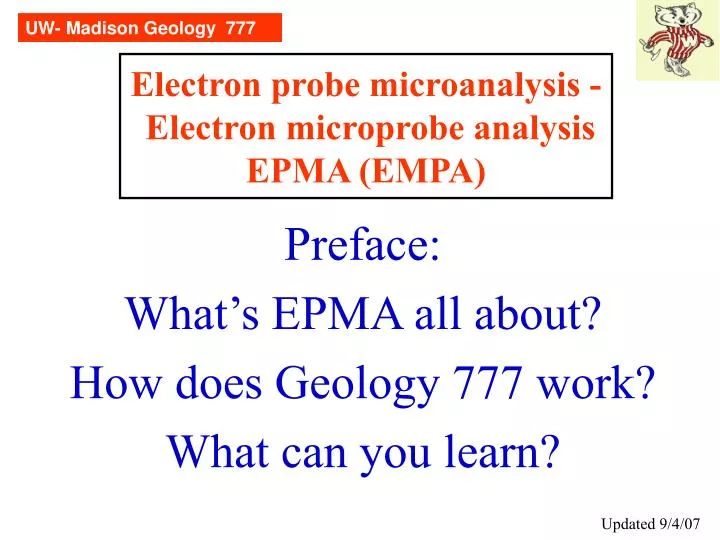 electron probe microanalysis electron microprobe analysis epma empa