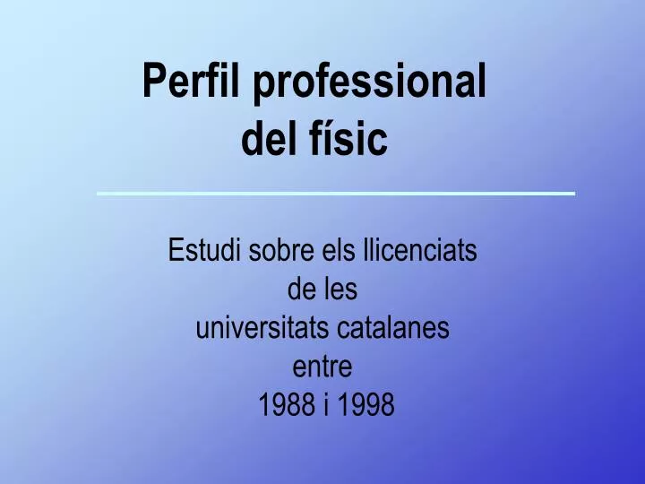 perfil professional del f sic