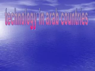 technology in arab countries