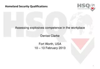 Homeland Security Qualifications