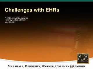 Challenges with EHRs