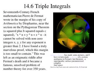 14.6 Triple Integrals