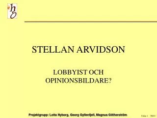 stellan arvidson