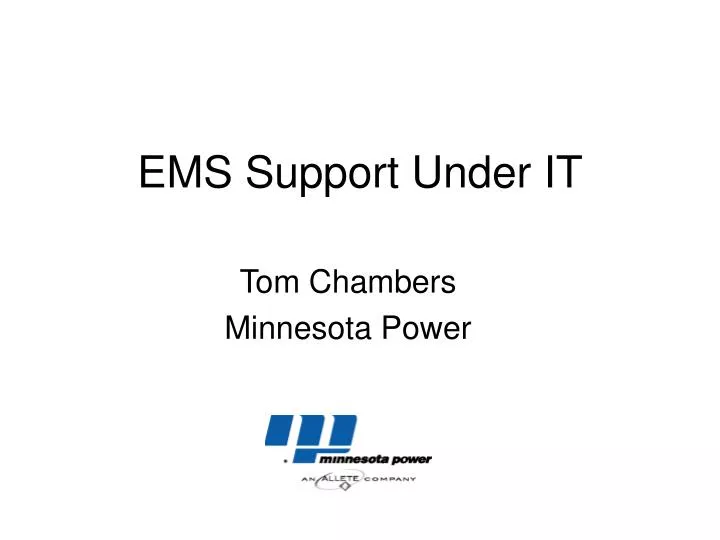 ems support under it