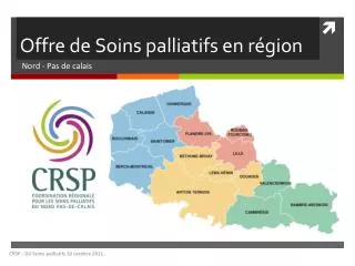 offre de soins palliatifs en r gion