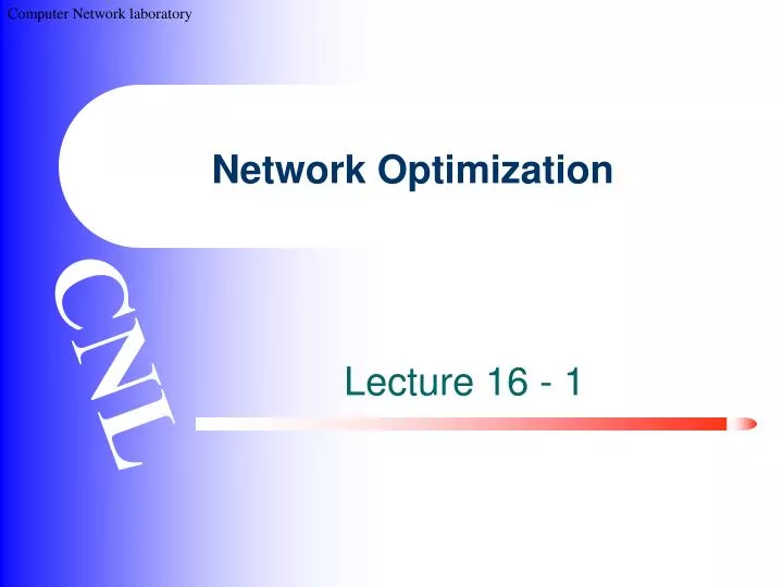 network optimization