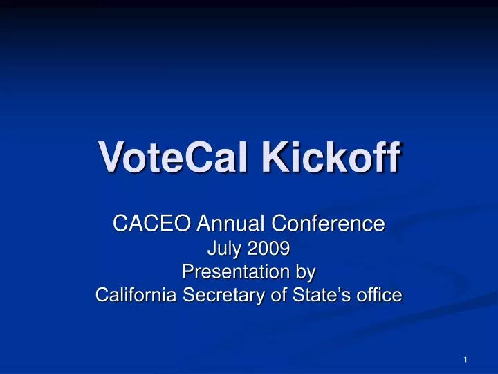 votecal kickoff