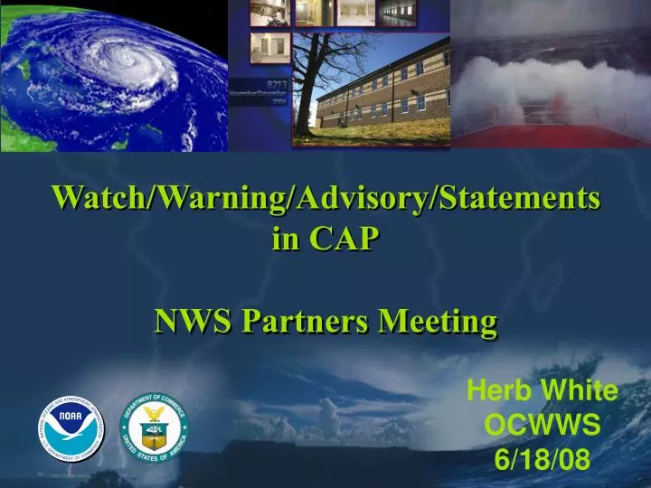 watch warning advisory statements in cap nws partners meeting