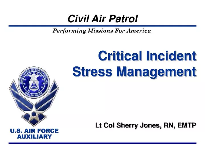 critical incident stress management