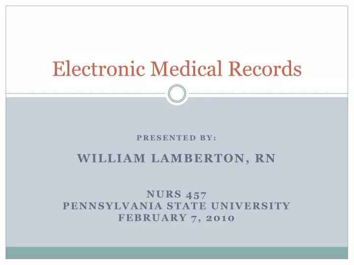 electronic medical records