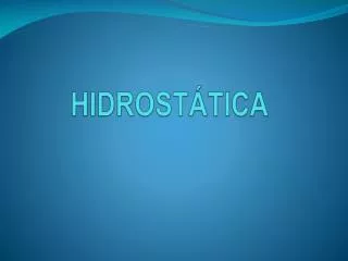 hidrost tica