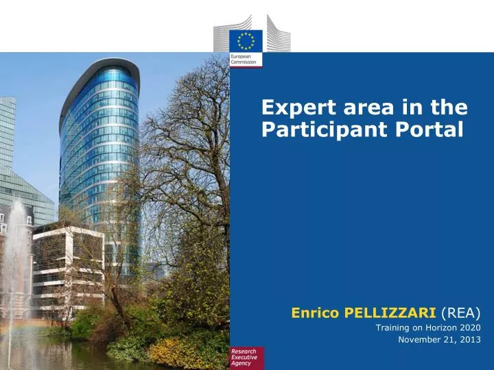 expert area in the participant portal
