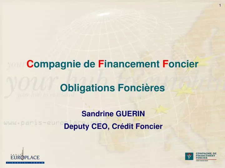 c ompagnie de f inancement f oncier obligations fonci res