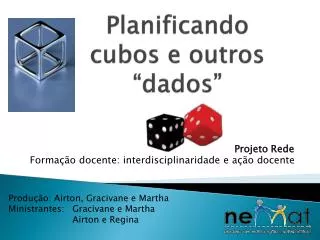 planificando cubos e outros dados