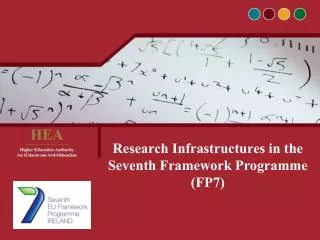 Research Infrastructures in the Seventh Framework Programme (FP7)