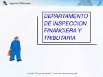 DEPARTAMENTO DE INSPECCION FINANCIERA Y TRIBUTARIA - slide 1