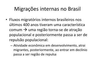 migra es internas no brasil