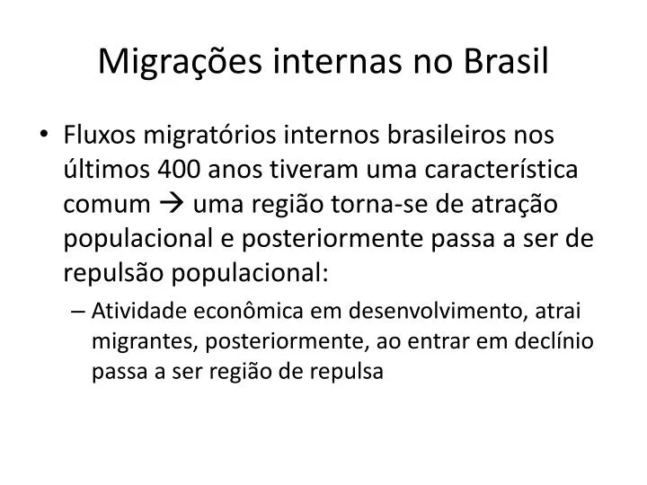 migra es internas no brasil
