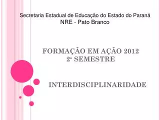 interdisciplinaridade